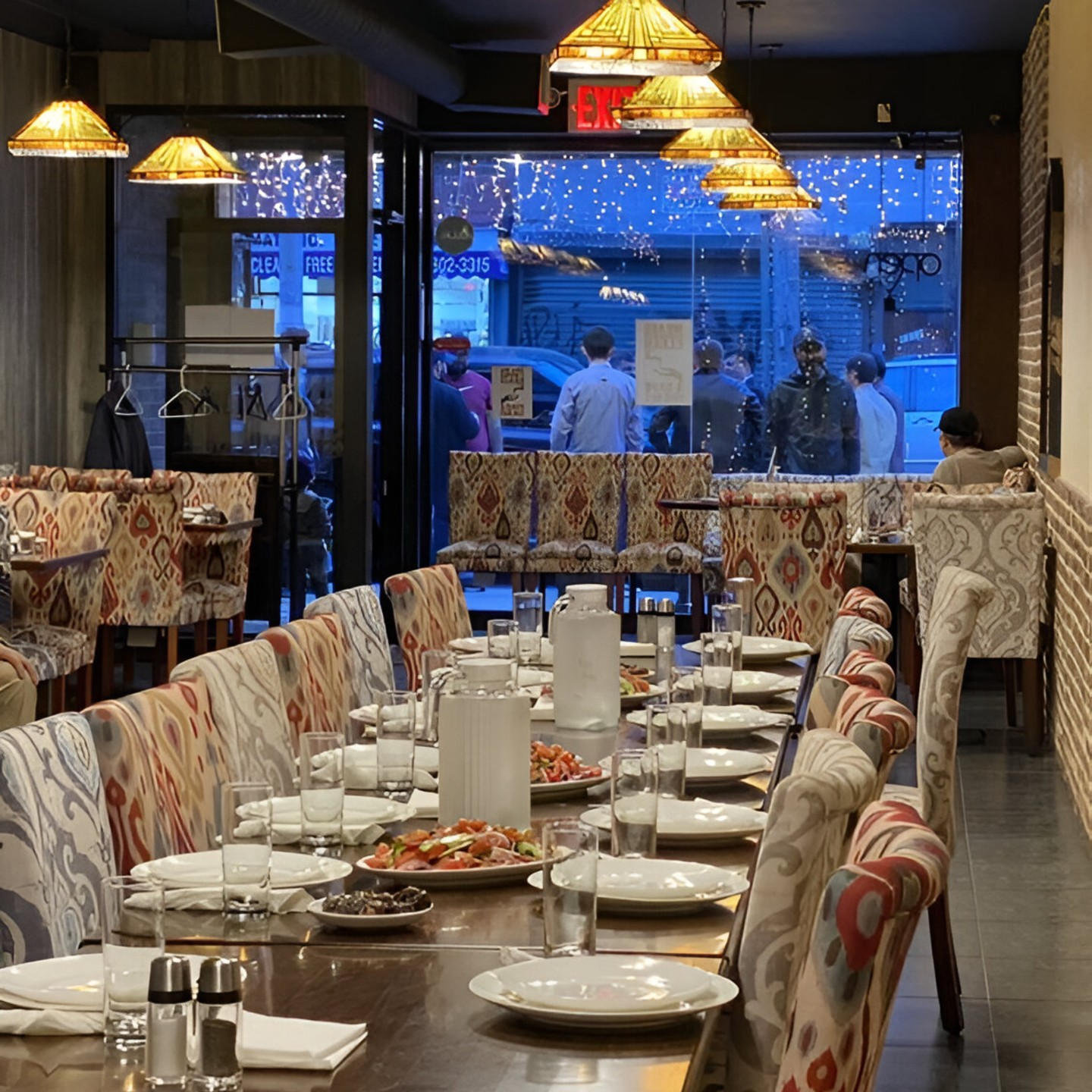 The relaxed dining room at our Avenue U restaurant
